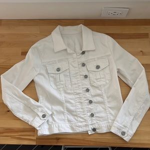 KUT from the Kloth White Denim Jacket